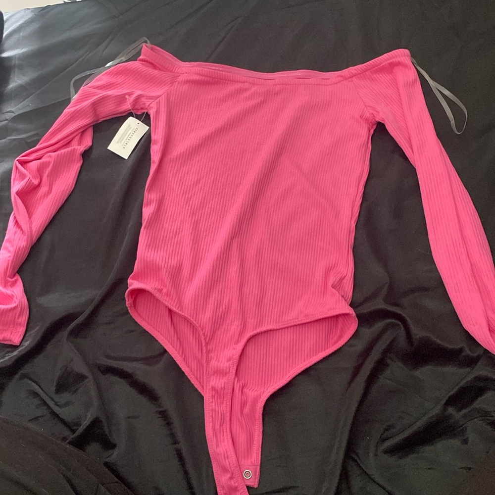 Aéropostale pink off-shoulder small bodysuit - Picture 1 of 1